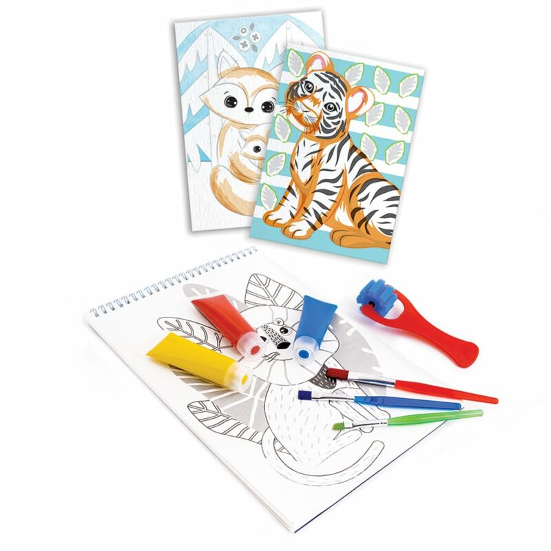 HappiHobbi Εργαστήριο Ζωγραφικής Junior Χρώματα Νερομπογιάς Για 4+ Χρονών 5683952