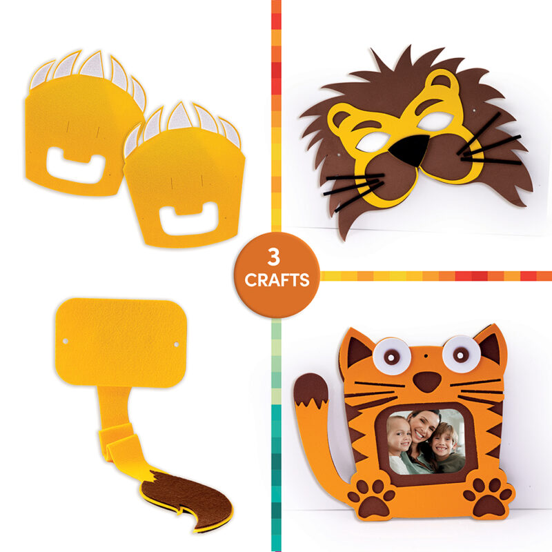 AS Craft Ζωάκια Παιχνίδι Με 3 Χειροτεχνίες DIY Για 3+ Χρονών 5653930