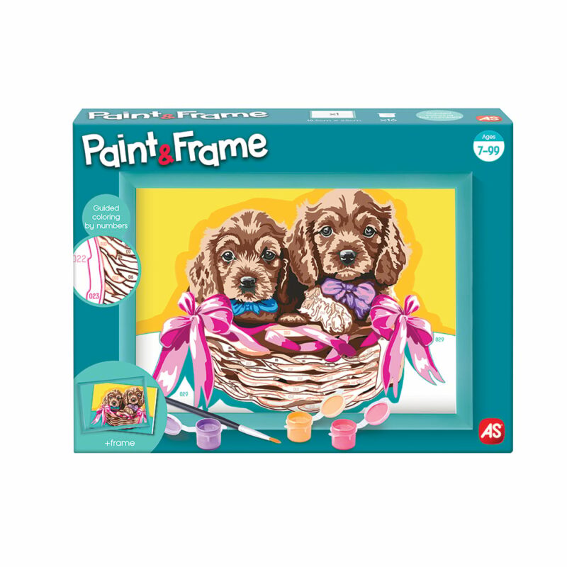 Paint & Frame | Paint by Numbers – Αdorable Puppies | Για Ηλικίες 7+ Χρονών 5654280