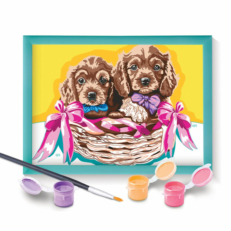 Paint & Frame | Paint by Numbers – Αdorable Puppies | Για Ηλικίες 7+ Χρονών 5654282