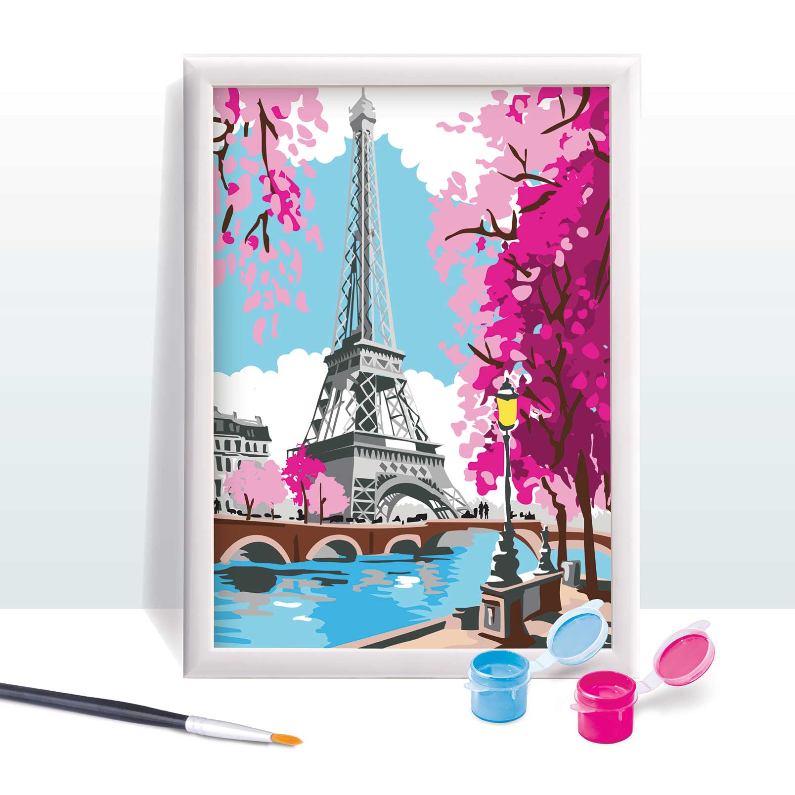 HappiHobbi Paint & Frame | Paint by Numbers - Spring Paris | Για Ηλικίες 12+ Χρονών