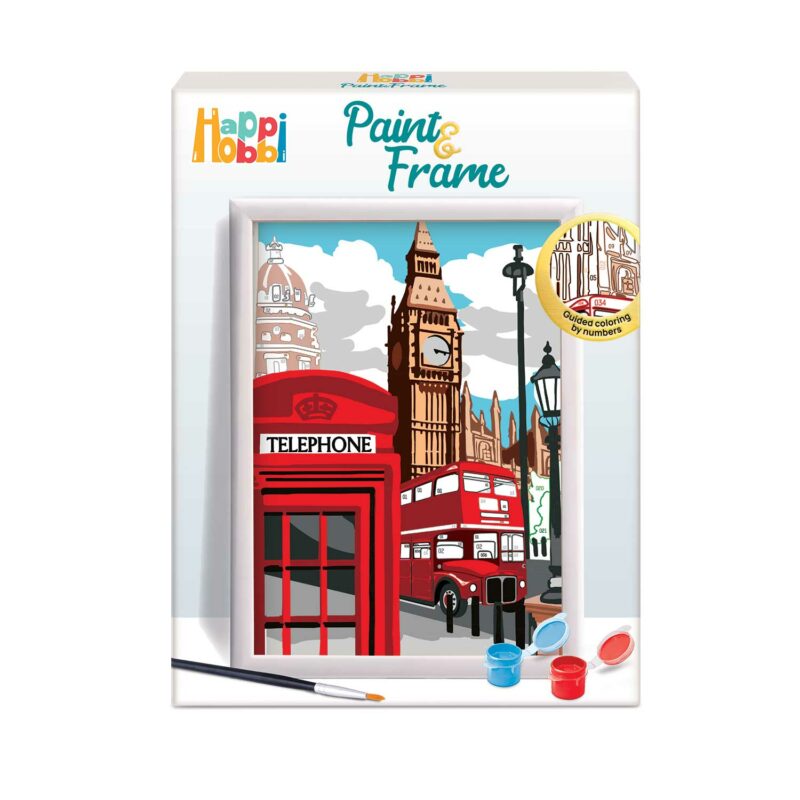 HappiHobbi Paint & Frame | Paint by Numbers – Majestic London | Για Ηλικίες 12+ Χρονών 5683604