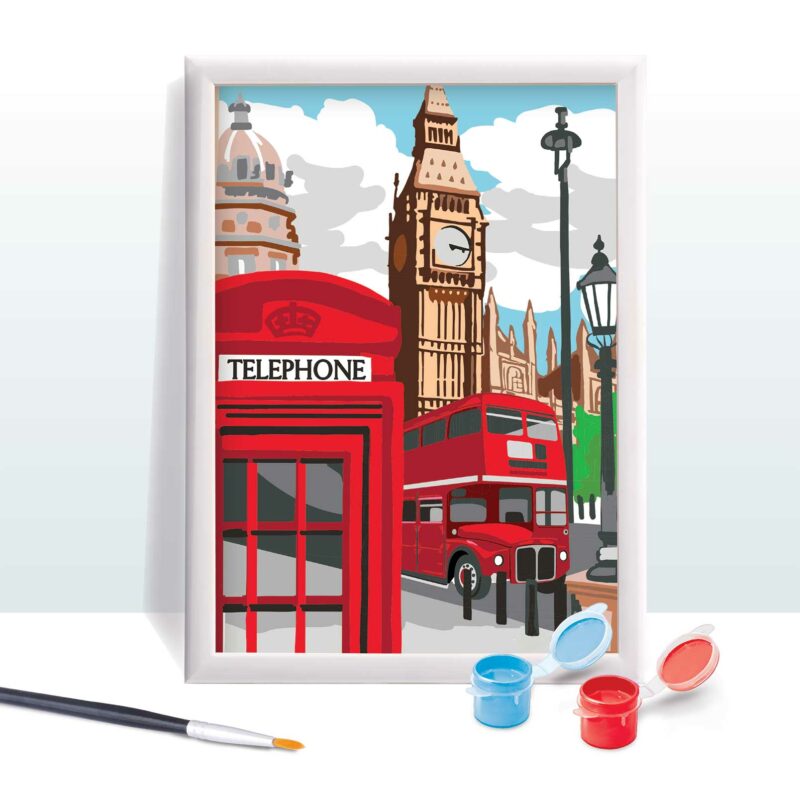 HappiHobbi Paint & Frame | Paint by Numbers – Majestic London | Για Ηλικίες 12+ Χρονών 5683606