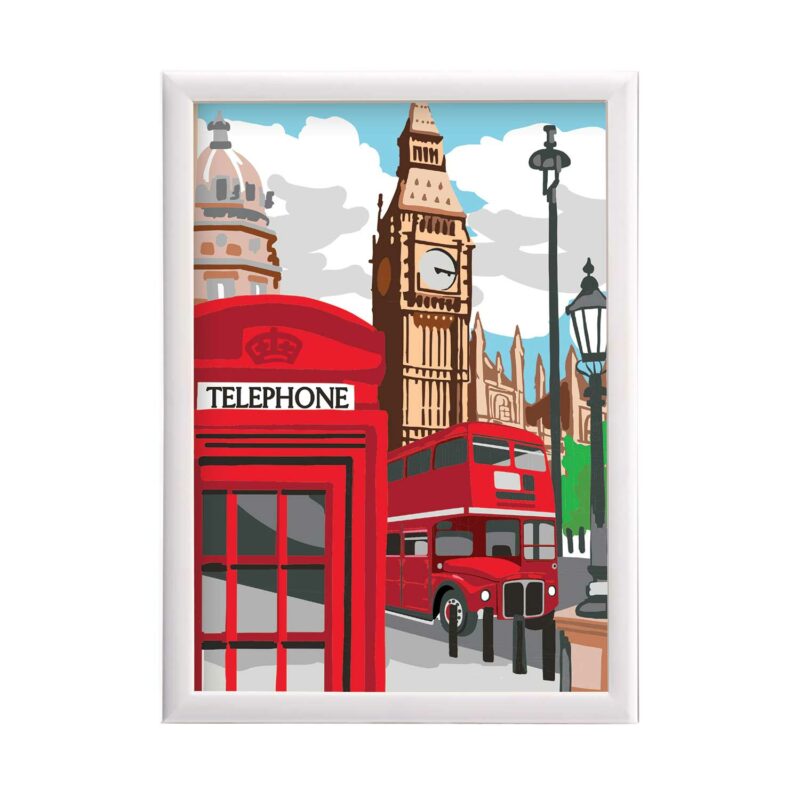 HappiHobbi Paint & Frame | Paint by Numbers – Majestic London | Για Ηλικίες 12+ Χρονών 5683607