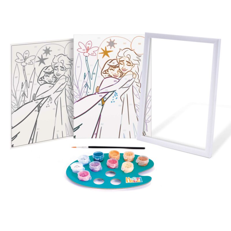 HappiHobbi Paint & Frame | Paint by Numbers – Disney Frozen | Για Ηλικίες 6+ Χρονών 5683960