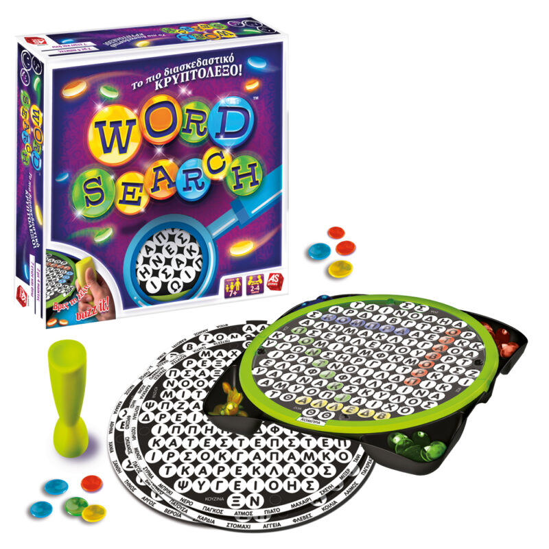 AS Games Επιτραπέζιο Παιχνίδι Wordsearch Για Ηλικίες 7+ Χρονών Και 2-4 Παίκτες