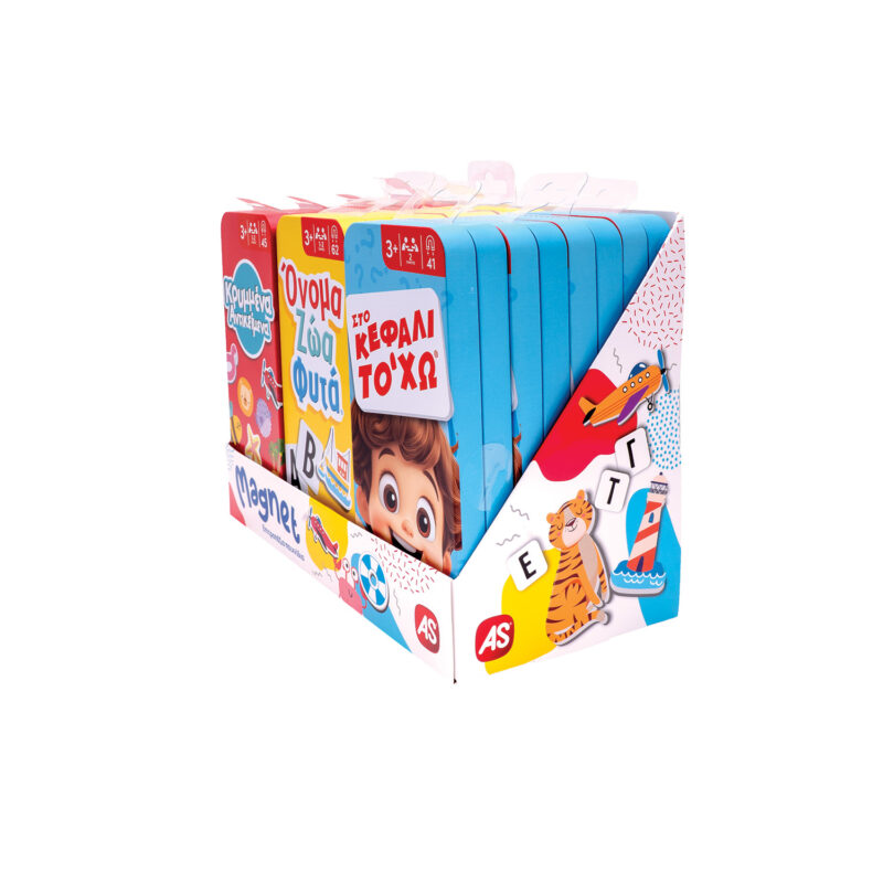 AS Επιτραπέζιο Με Μαγνήτες Σε Tin 3 Σχέδια Για 3+ Ετών 5158384