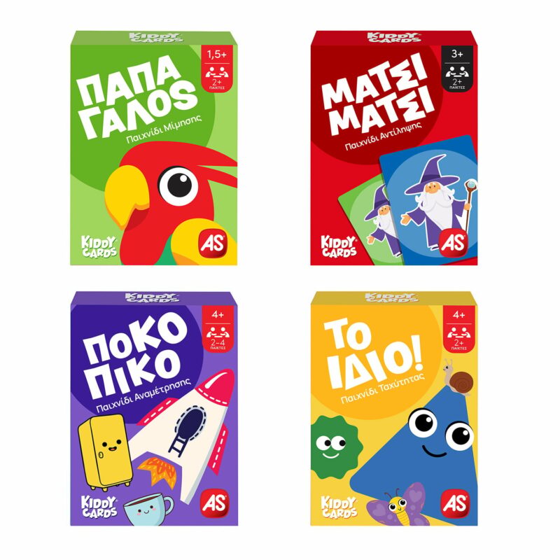 AS Games Παιχνίδια Με Κάρτες Kiddy Cards Assortment Για 18+ Μηνών 5523754