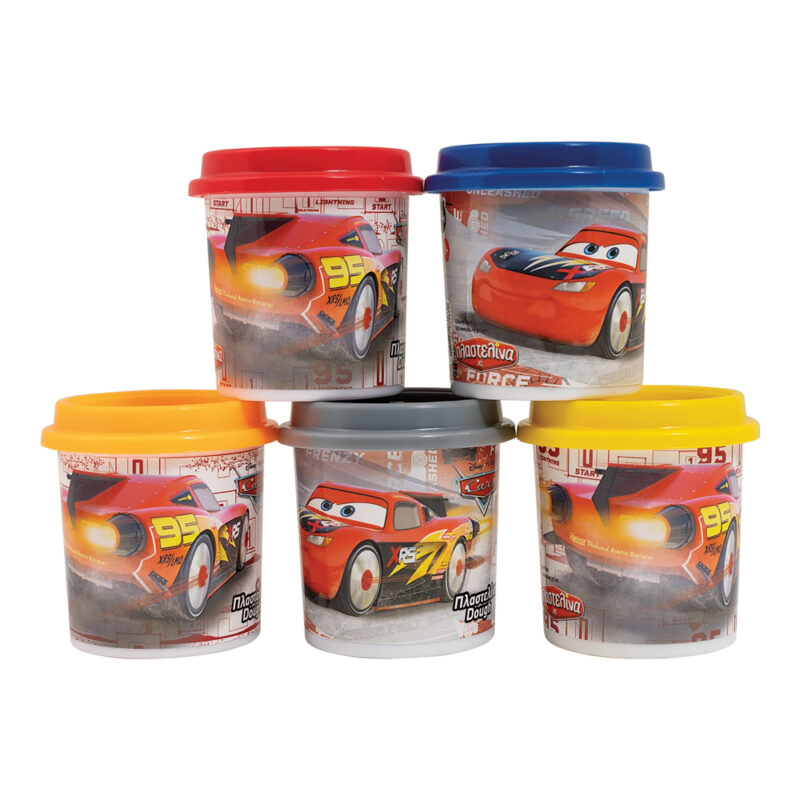 AS Πλαστελίνη Disney Cars Σακουλάκι Με 5 Βαζάκια Και Καπάκια Καλουπάκια 570gr Για 3+ Χρονών