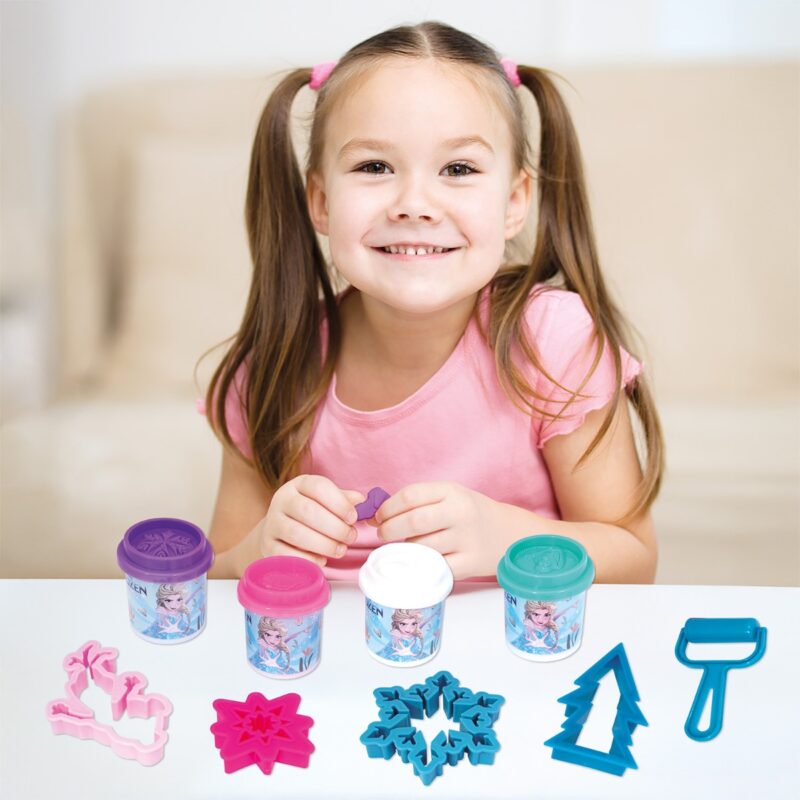 AS Πλαστελίνη Disney Frozen Τσάντα Πλάτης Με 4 Βαζάκια – Καπάκια Καλουπάκια Και 5 Εργαλεία 200gr Για 3+ Χρονών 5684874