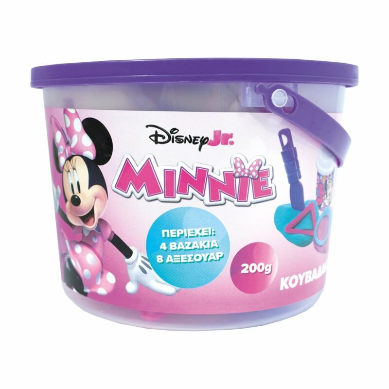 AS Πλαστελίνη Disney Minnie Κουβαδάκι Με 4 Βαζάκια – Καπάκια Καλουπάκια Και 8 Εργαλεία 200gr 5855189