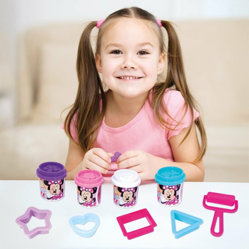 AS Πλαστελίνη Disney Minnie Τσάντα Πλάτης Με 4 Βαζάκια – Καπάκια Καλουπάκια Και 5 Εργαλεία 200gr Για 3+ Χρονών 5855216