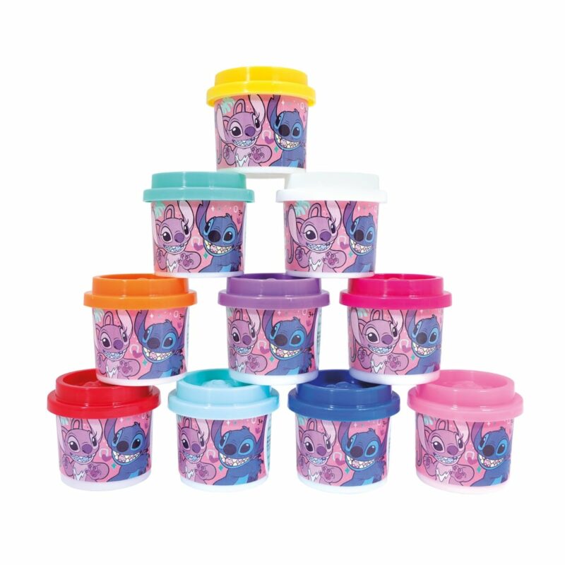 AS Πλαστελίνη Disney Stitch Σακουλάκι Με 10 Βαζάκια Και Καπάκια Καλουπάκια 280gr Για 3+ Χρονών 5855200