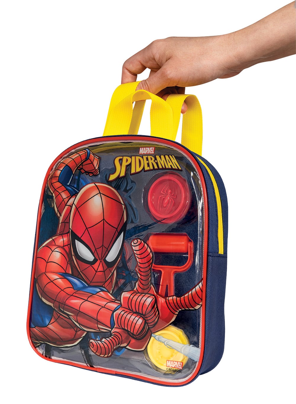 AS Πλαστελίνη Marvel Spiderman Τσάντα Πλάτης Με 4 Βαζάκια - Καπάκια Καλουπάκια Και 5 Εργαλεία 200gr - Image 5