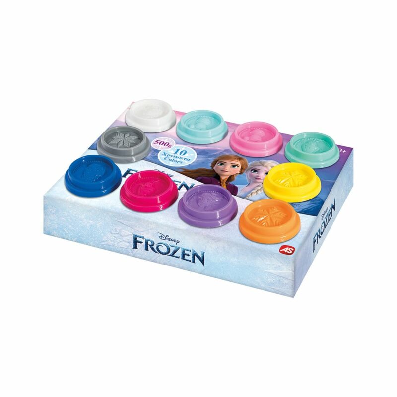AS Πλαστελίνη Disney Frozen Κουτί Με 10 Βαζάκια Και Καπάκια Καλουπάκια 500gr Για 3+ Χρονών 5581987