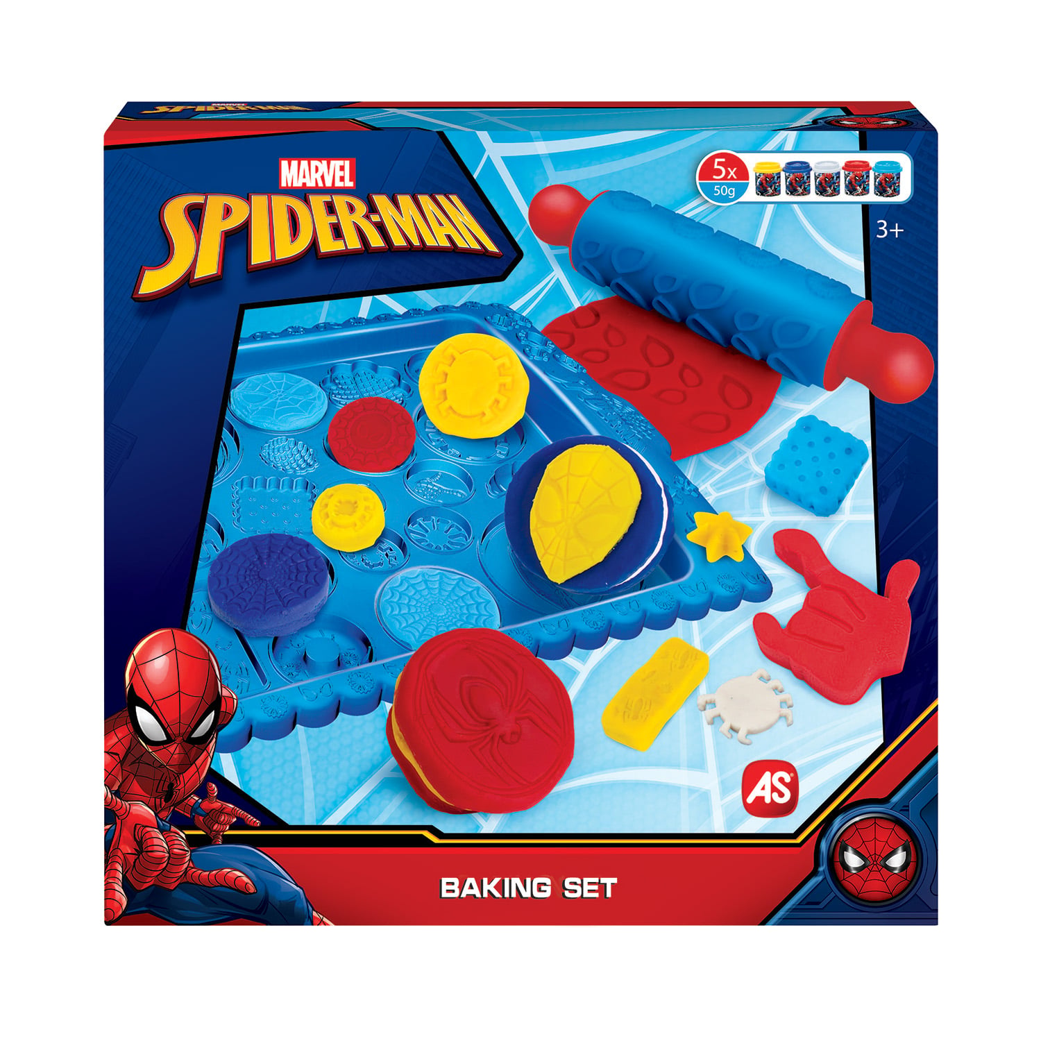 AS Πλαστελίνη Marvel Spiderman Baking Set Για 3+ Χρονών