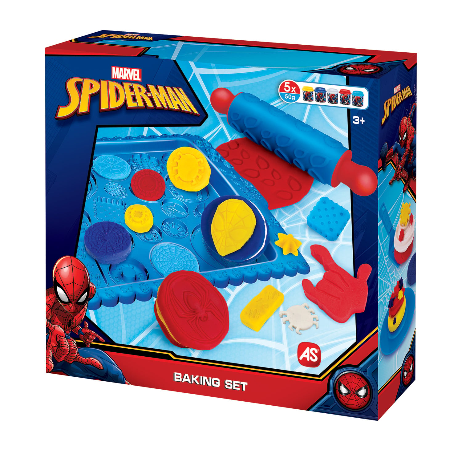 AS Πλαστελίνη Marvel Spiderman Baking Set Για 3+ Χρονών