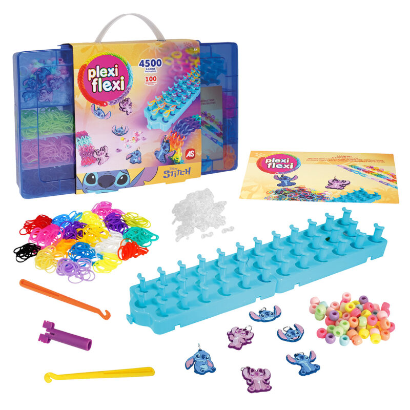 Plexi Flexi Disney Stitch Μεγάλη Θήκη Με 4500 Λαστιχάκια & 100 Αξεσουάρ Για 5+ 5224566