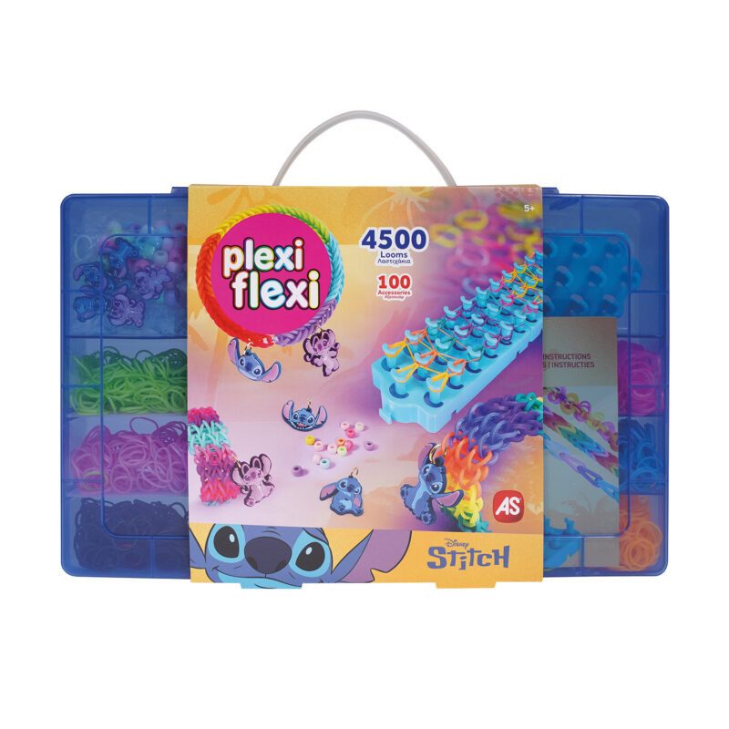 Plexi Flexi Disney Stitch Μεγάλη Θήκη Με 4500 Λαστιχάκια & 100 Αξεσουάρ Για 5+ 5224567