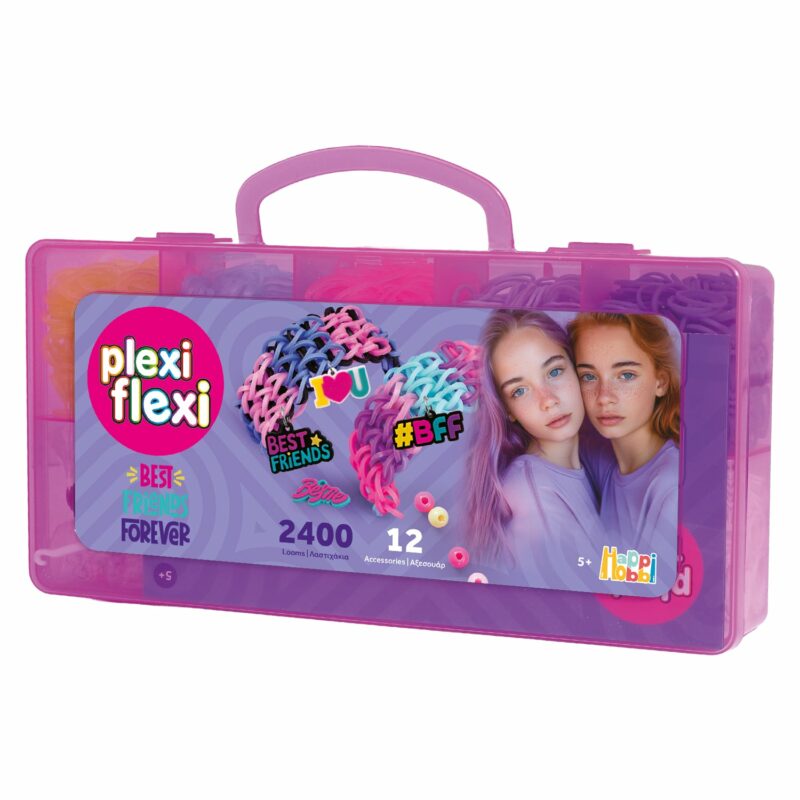 Plexi Flexi Best Friends Forever Θήκη 2400 Λαστιχάκια & 12 Αξεσουάρ Για 5+ Ετών 5556752