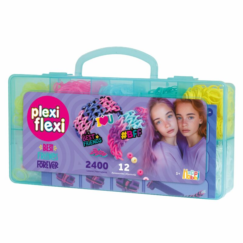 Plexi Flexi Best Friends Forever Θήκη 2400 Λαστιχάκια & 12 Αξεσουάρ Για 5+ Ετών 5556754