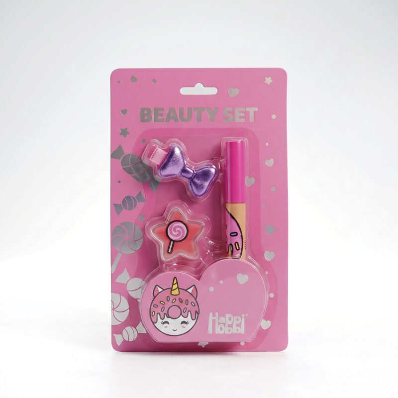 HappiHobbi Σετ Ομορφιάς σε καρτέλα Sparkle Love σε 4 Σχέδια για 6+ Ετών 5248346