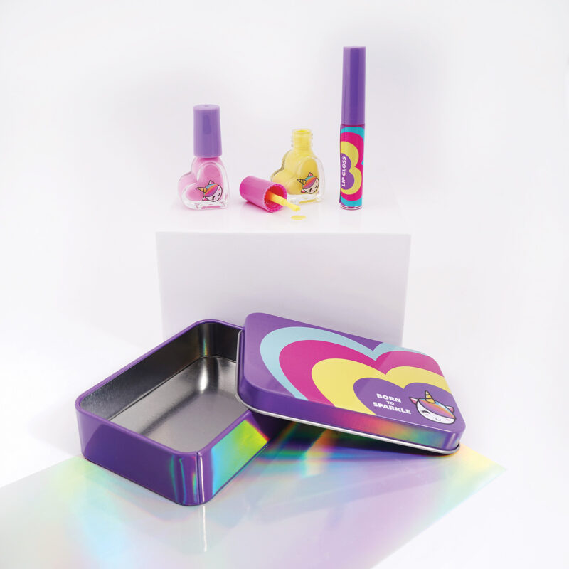 HappiHobbi Σετ Ομορφιάς με Θήκη Sparkle Love σε 2 Σχέδια Για 6+ Ετών 5248349