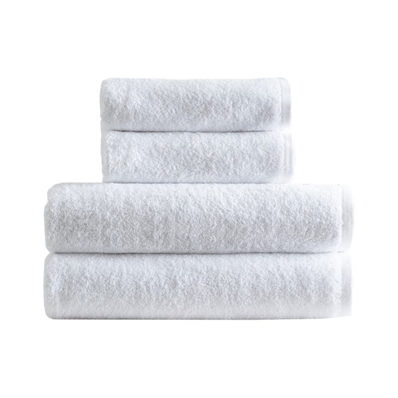 Πετσέτα Mπάνιου  Ξενοδοχείου Flat 70x140 Λευκή  530γρ. 100% cotton Πεννιέ