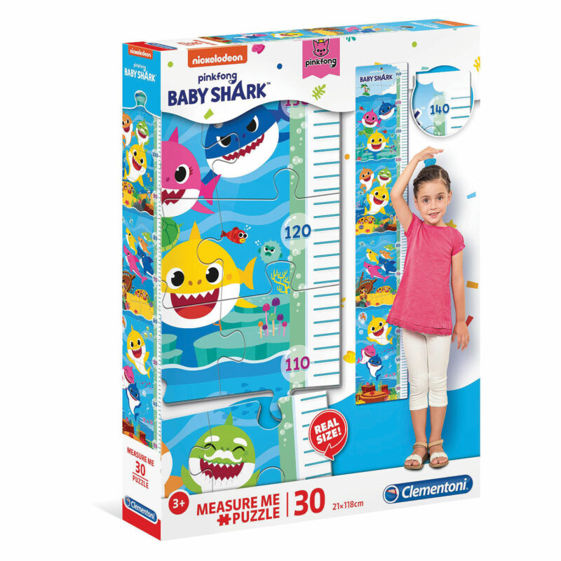 Clementoni Παιδικό Παζλ Maxi Μέτρησε Με Baby Shark 30 τμχ 5433578