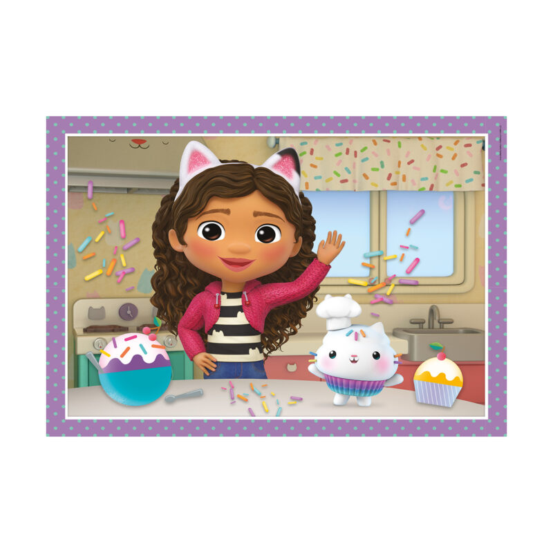 Clementoni Παιδικό Παζλ 4 in 1 Super Color DreamWorks Gabby’s Dollhouse 12-16-20-24 τμχ 5453551