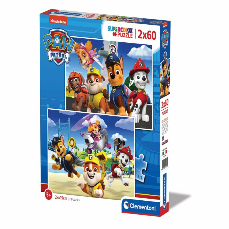 Clementoni Παζλ Super Color Paw Patrol 2Χ60 τμχ 5576039