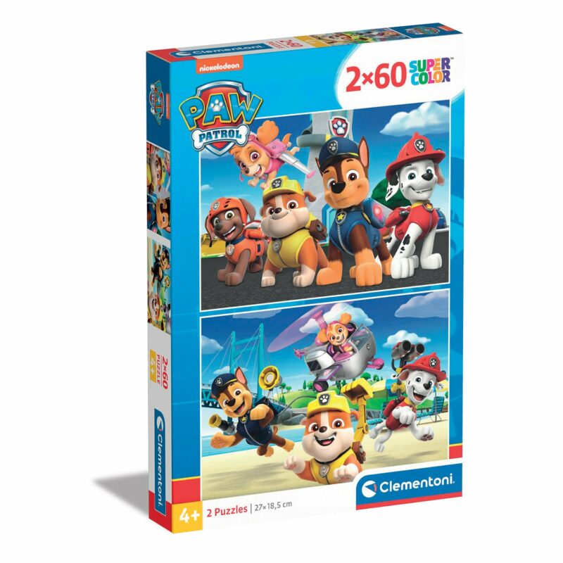 Clementoni Παζλ Super Color Paw Patrol 2Χ60 τμχ 5576041
