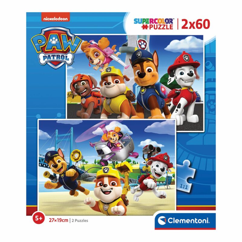 Clementoni Παζλ Super Color Paw Patrol 2Χ60 τμχ 5566156