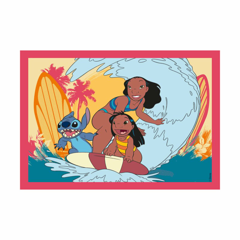 Clementoni Παιδικό Παζλ 4 in 1 Super Color Disney Stitch 12-16-20-24 τμχ 5684366
