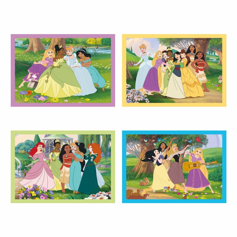 Clementoni Παιδικό Παζλ 4 in 1 Super Color Disney Princess 12-16-20-24 τμχ 5684043