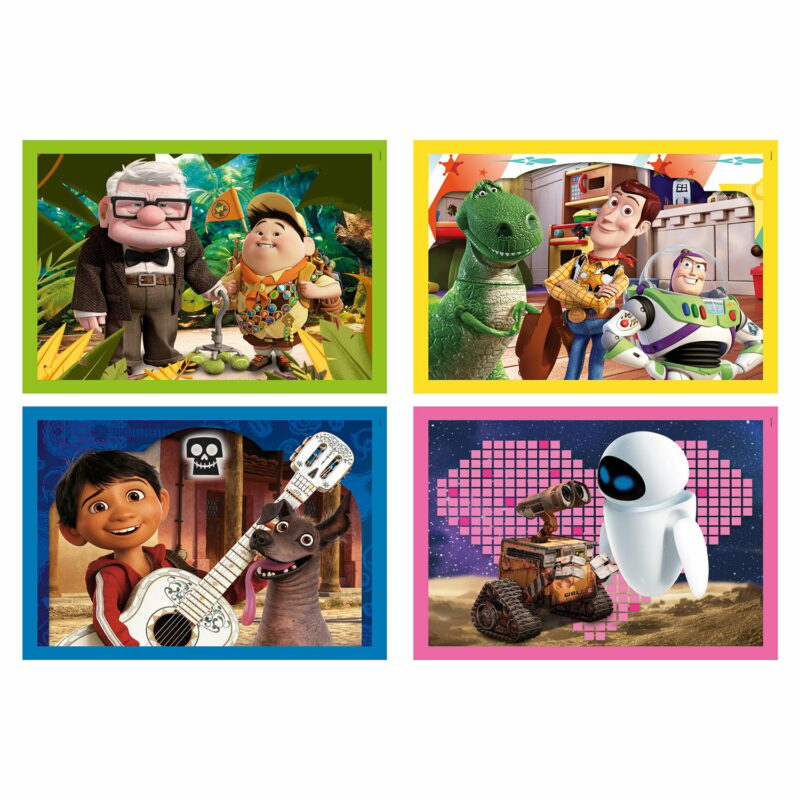 Clementoni Παιδικό Παζλ 4 in 1 Super Color Disney Pixar 12-16-20-24 τμχ 5684907