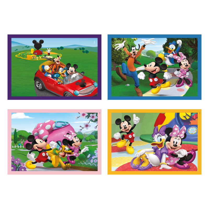 Clementoni Παιδικό Παζλ 4 in 1 Super Color Disney Mickey Mouse Club House 12-16-20-24 τμχ 5010170