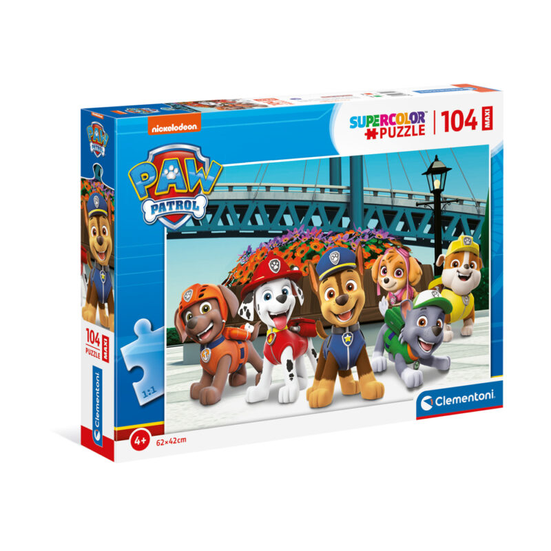 Clementoni Παιδικό Παζλ Maxi Super Color Paw Patrol 104 τμχ