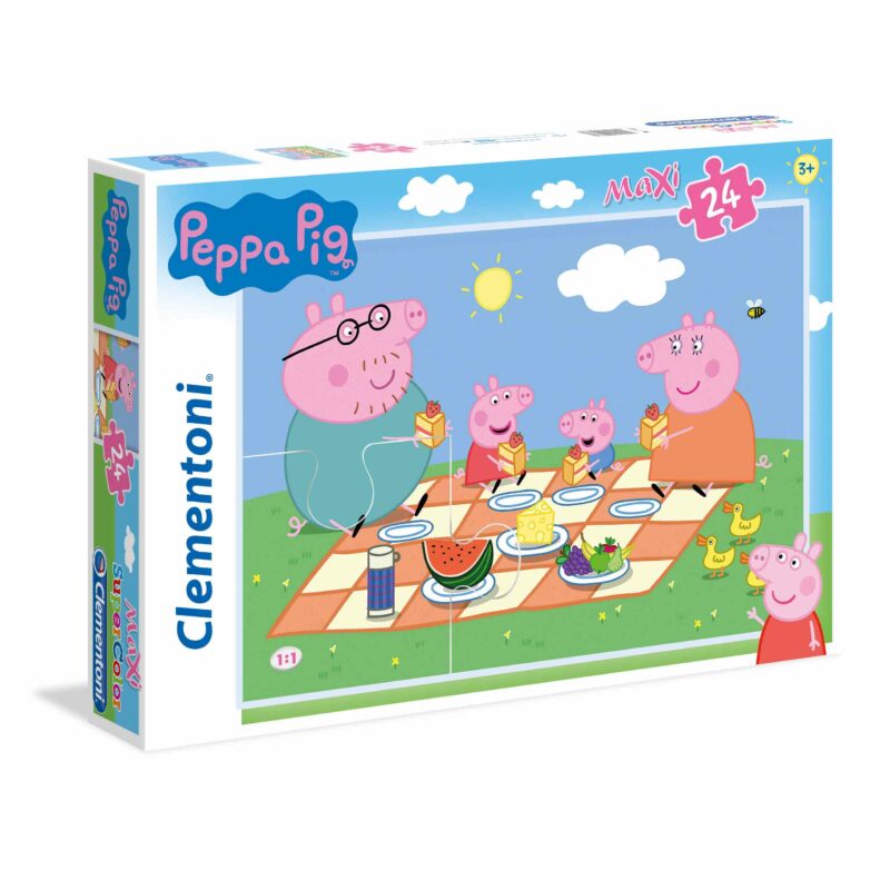 Clementoni Παιδικό Παζλ Maxi Super Color Peppa Pig 24 τμχ