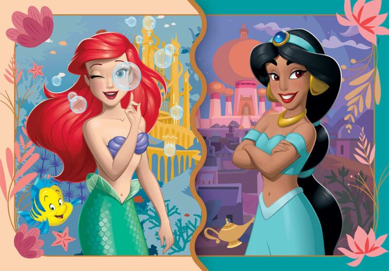 Clementoni Παιδικό Παζλ Super Color Disney Princess 2×20 τμχ 5493342