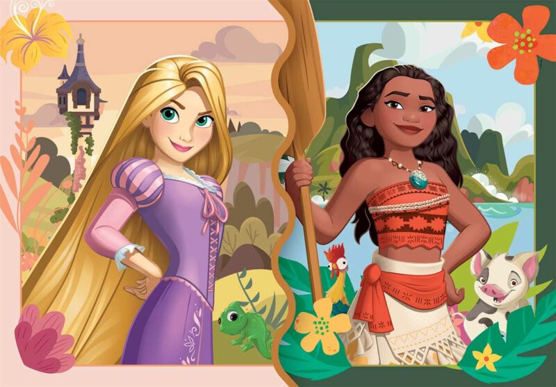 Clementoni Παιδικό Παζλ Super Color Disney Princess 2×20 τμχ 5493344