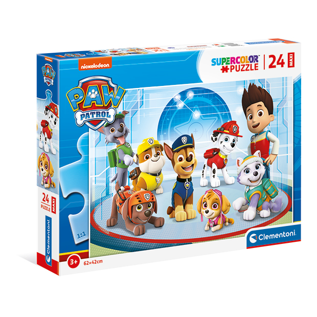 Clementoni Παιδικό Παζλ Maxi Super Color Paw Patrol 24 τμχ