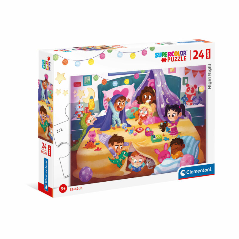 Clementoni Παιδικό Παζλ Maxi Super Color Καληνύχτα Παιδιά 24 τμχ 5433529