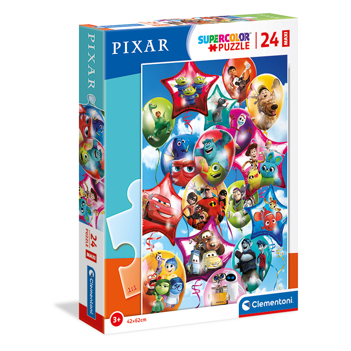 Clementoni Παιδικό Παζλ Maxi Super Color Pixar Party 24 τμχ 5433517