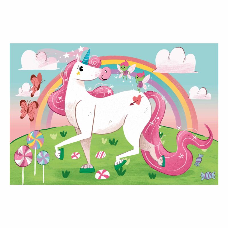 Clementoni Παιδικό Παζλ Super Color I Believe In Unicorns 2×20 τμχ 5492941