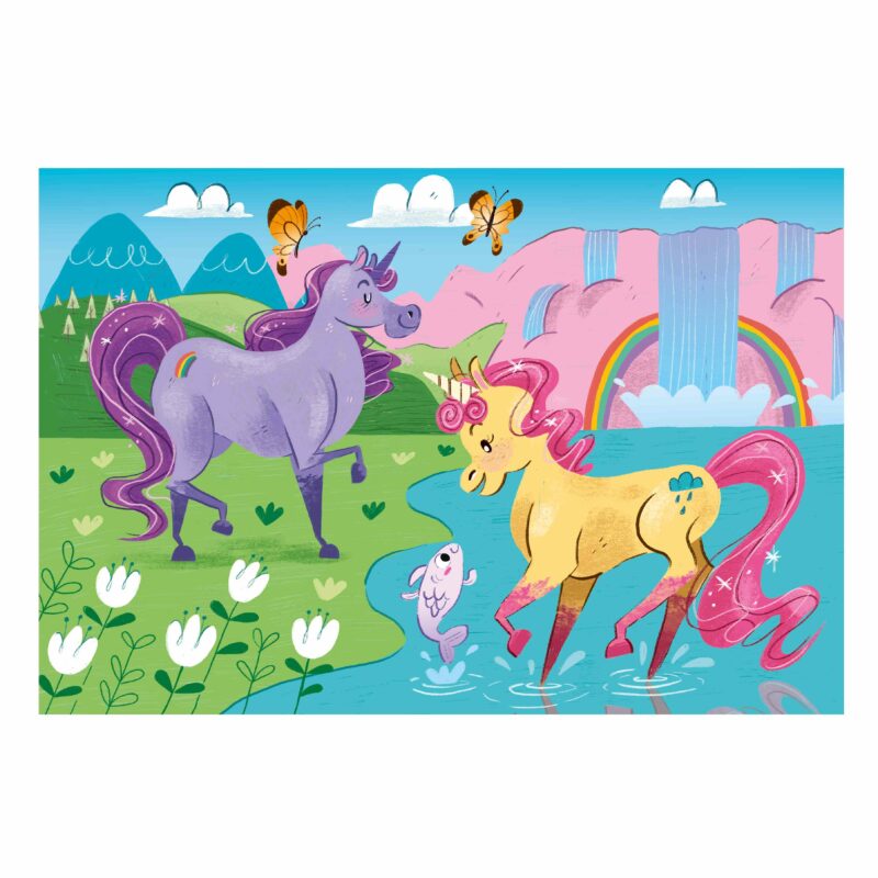 Clementoni Παιδικό Παζλ Super Color I Believe In Unicorns 2×20 τμχ 5492944
