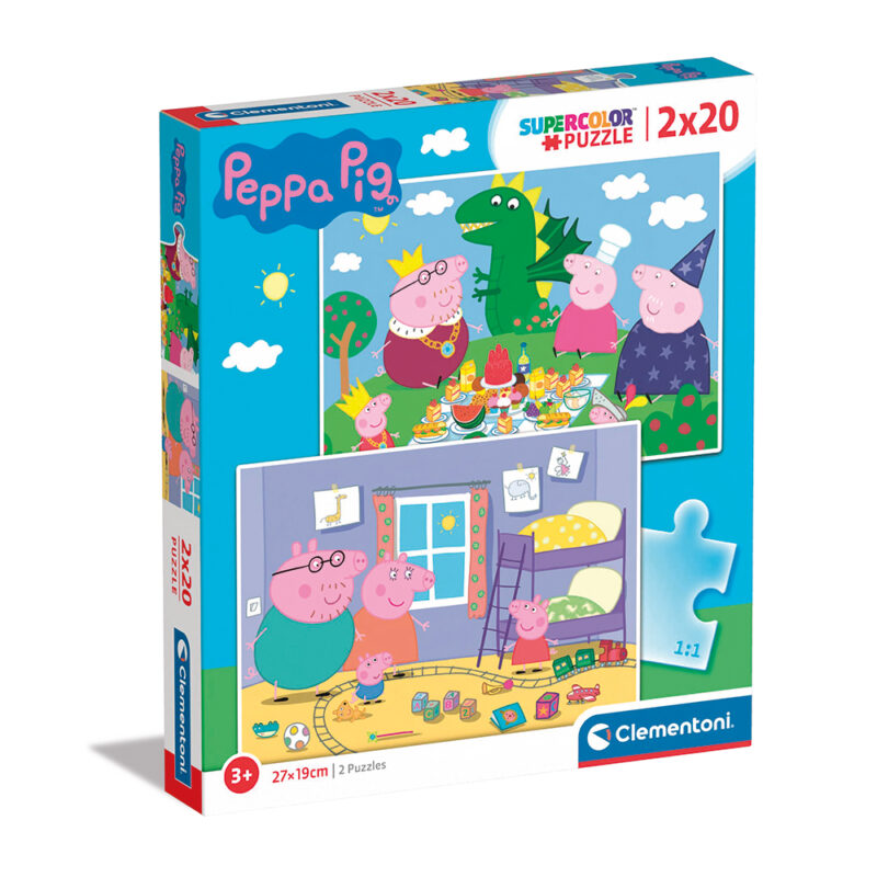 Clementoni Παιδικό Παζλ Super Color Peppa Pig 2x20 τμχ