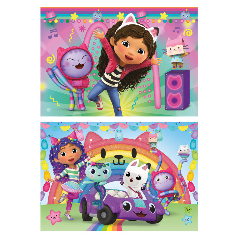 Clementoni Παιδικό Παζλ Super Color DreamWorks Gabby’s Dollhouse 2×60 τμχ 5361545
