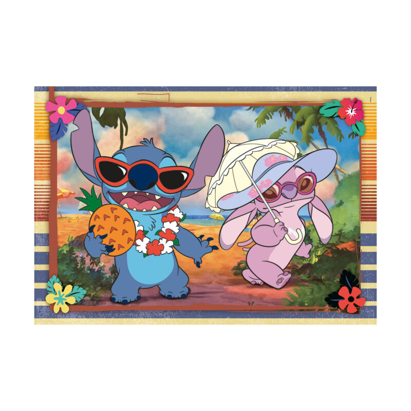 Clementoni Παιδικό Παζλ Super Color Disney Stich 2×60 τμχ 5547380