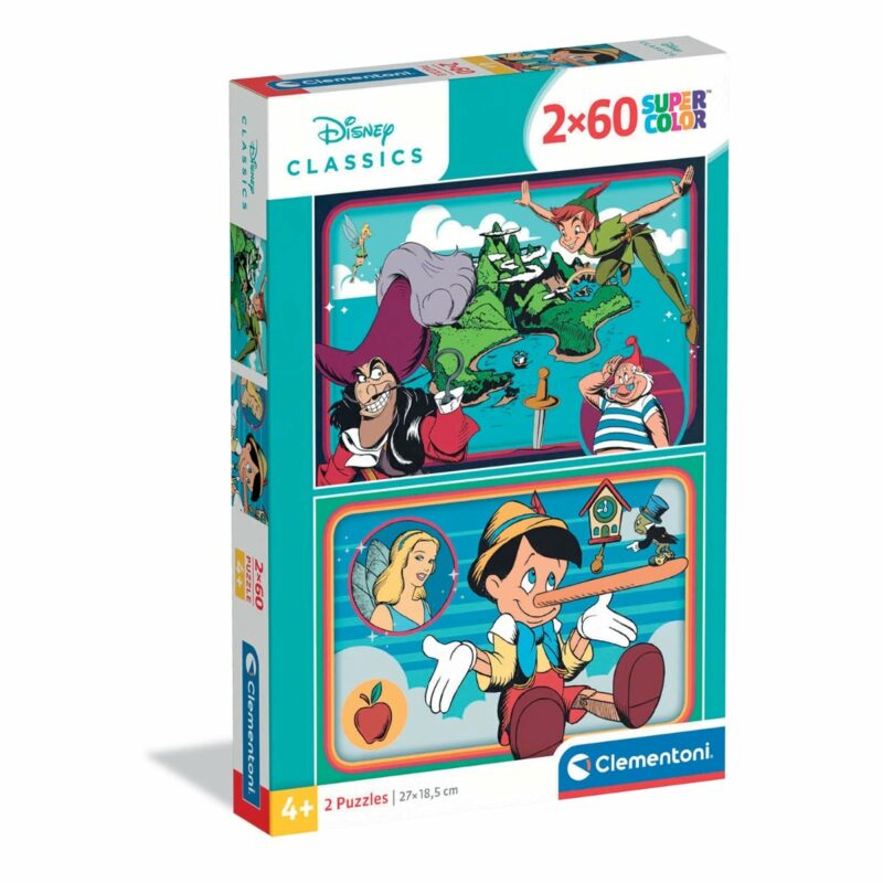 Clementoni Παζλ Super Color Disney Classics 2×60τμχ 5473058